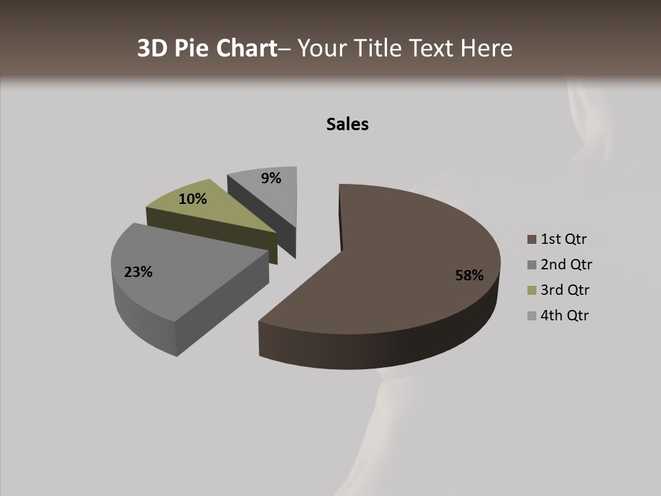 Girl Silhouette Abstract PowerPoint Template