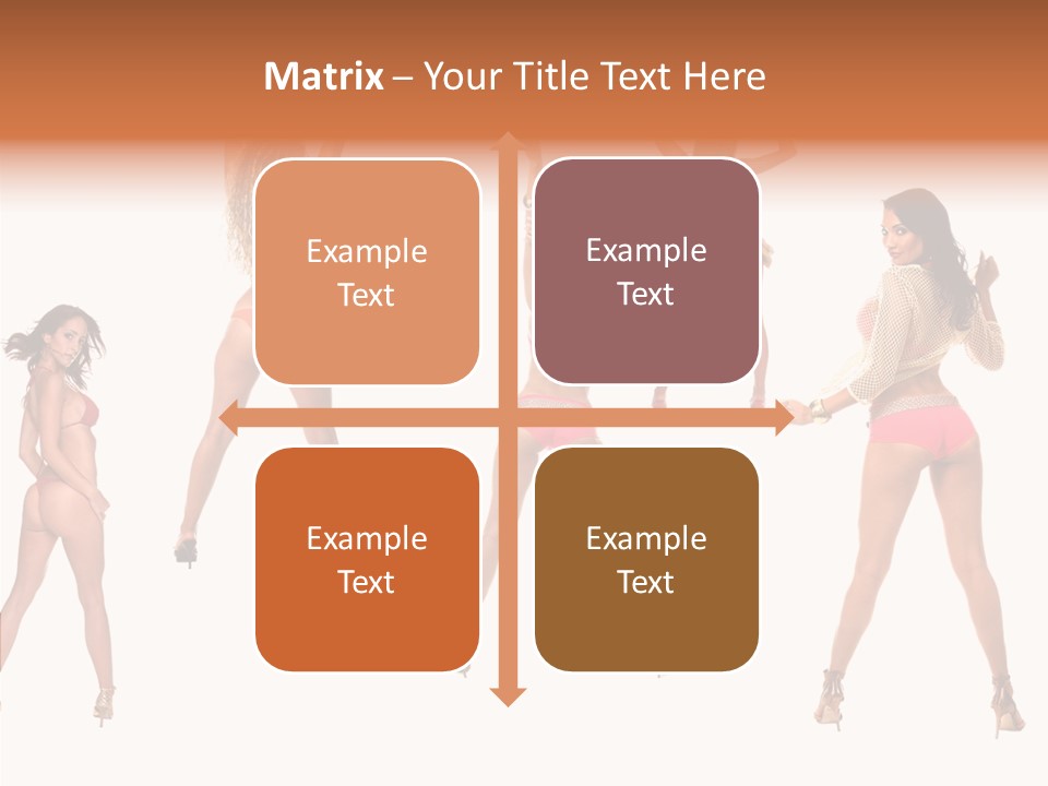 Isolated Ass Bikini PowerPoint Template