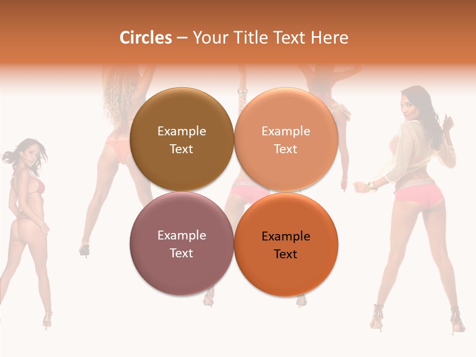 Isolated Ass Bikini PowerPoint Template