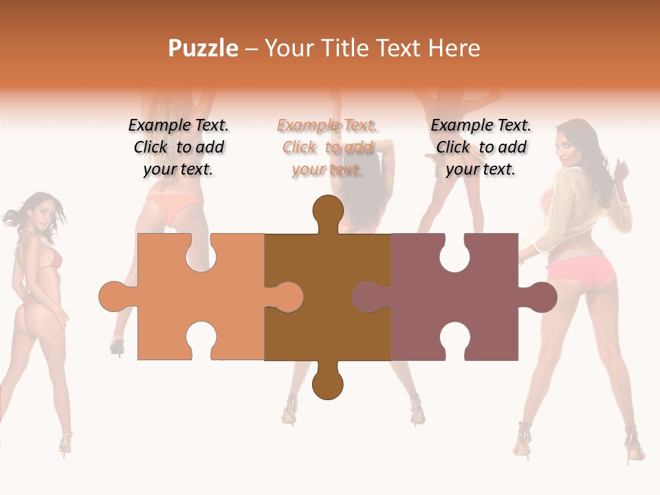 Isolated Ass Bikini PowerPoint Template