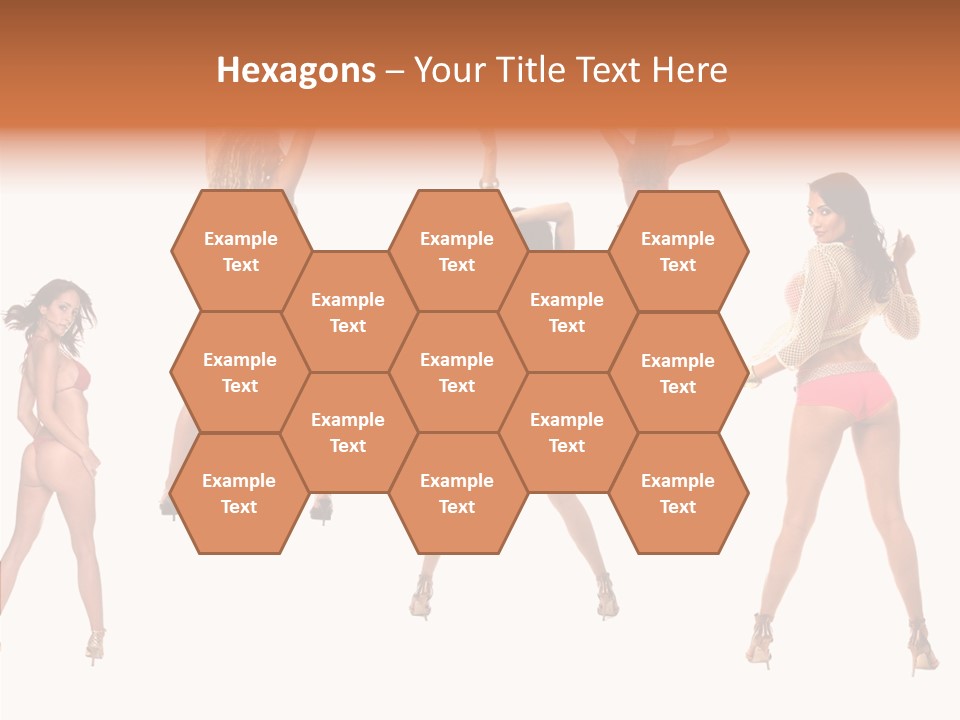 Isolated Ass Bikini PowerPoint Template