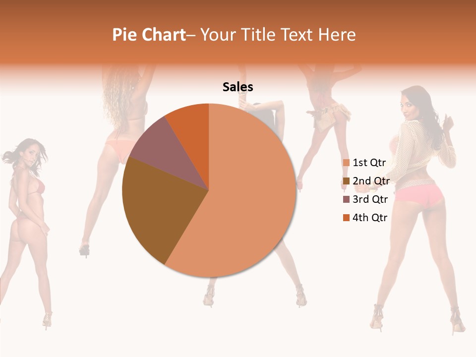 Isolated Ass Bikini PowerPoint Template