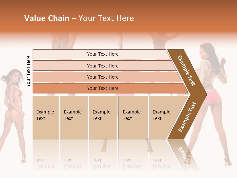 Isolated Ass Bikini PowerPoint Template