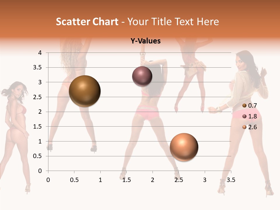 Isolated Ass Bikini PowerPoint Template