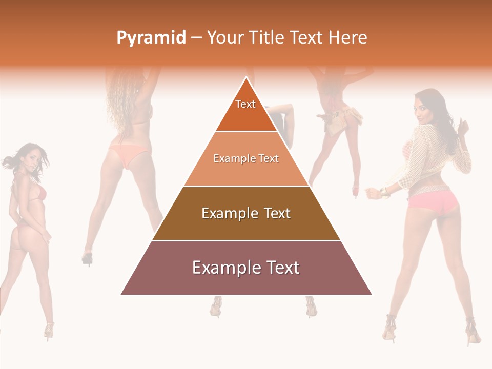 Isolated Ass Bikini PowerPoint Template