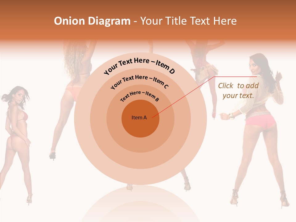 Isolated Ass Bikini PowerPoint Template