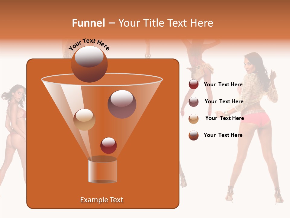 Isolated Ass Bikini PowerPoint Template