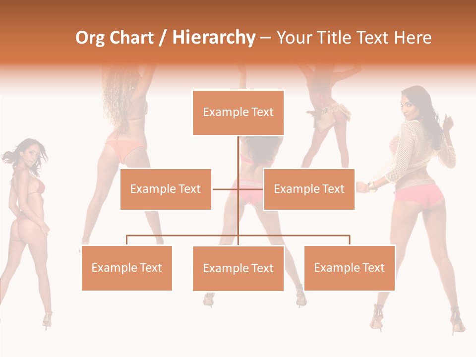 Isolated Ass Bikini PowerPoint Template