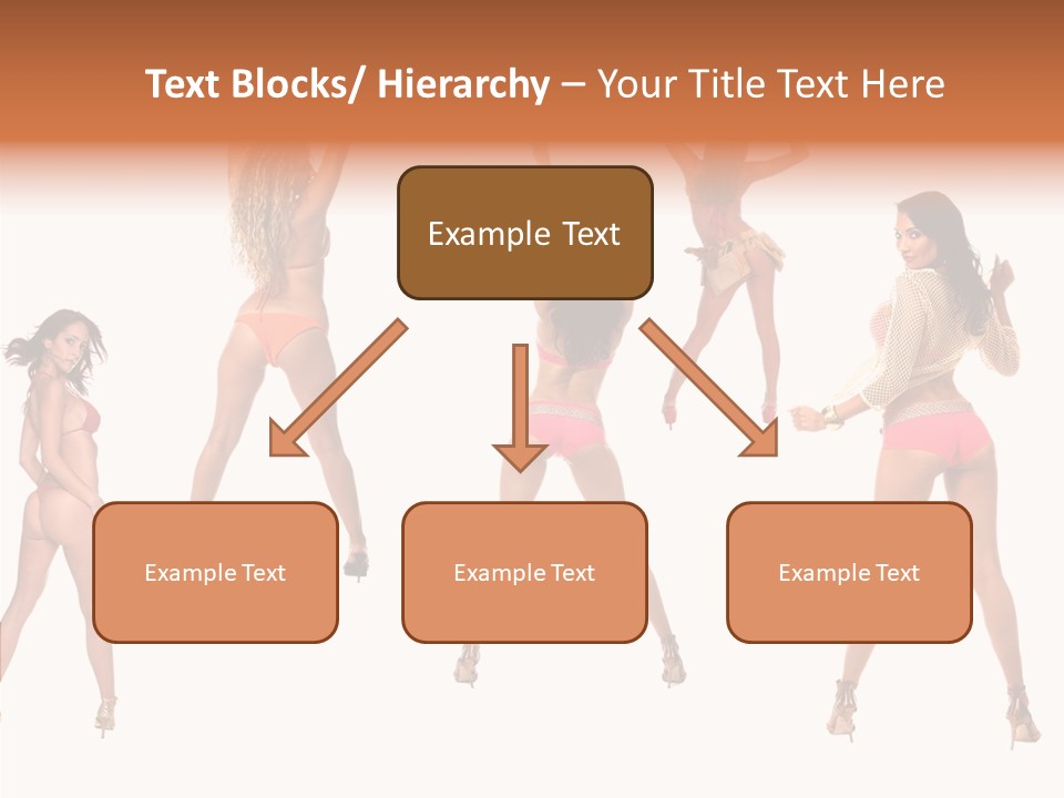 Isolated Ass Bikini PowerPoint Template