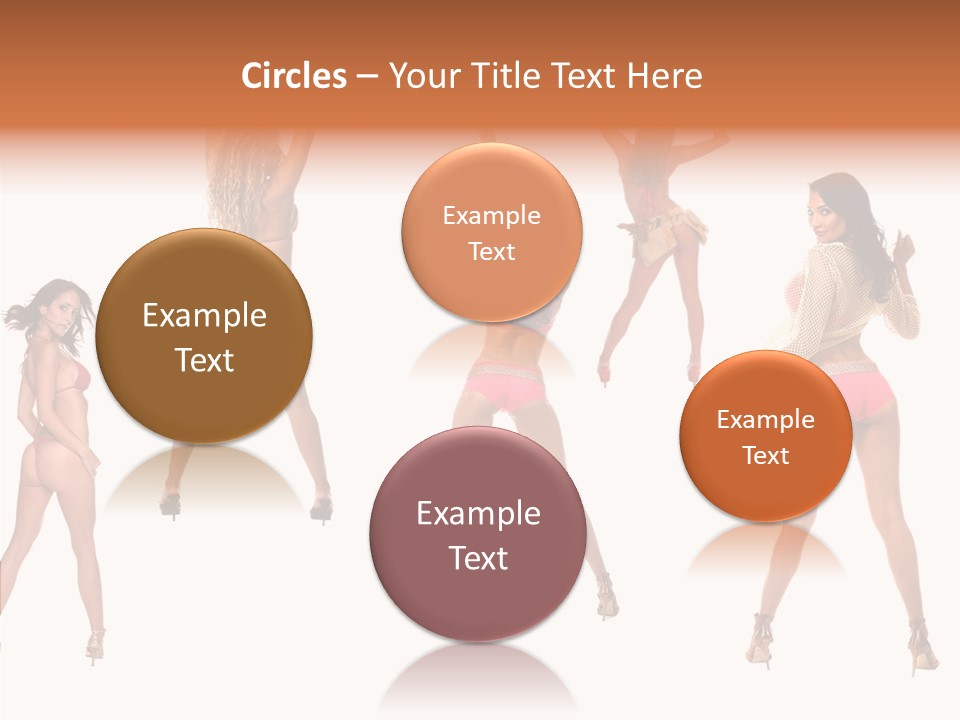 Isolated Ass Bikini PowerPoint Template