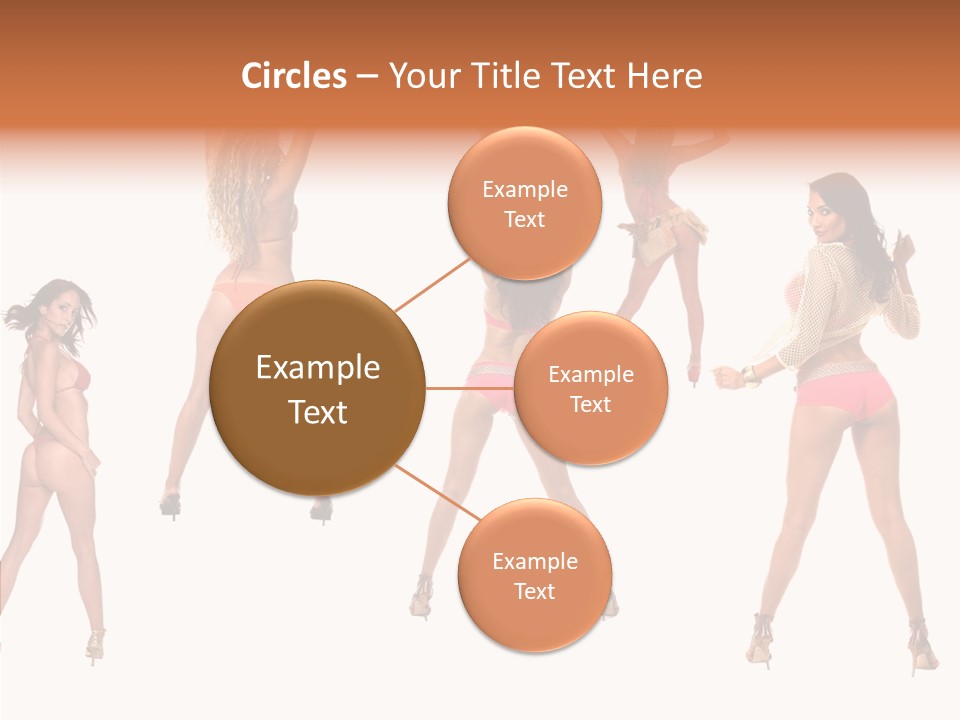 Isolated Ass Bikini PowerPoint Template