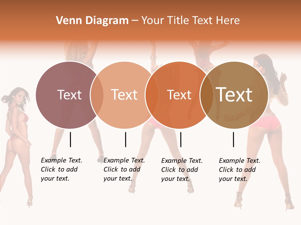 Isolated Ass Bikini PowerPoint Template