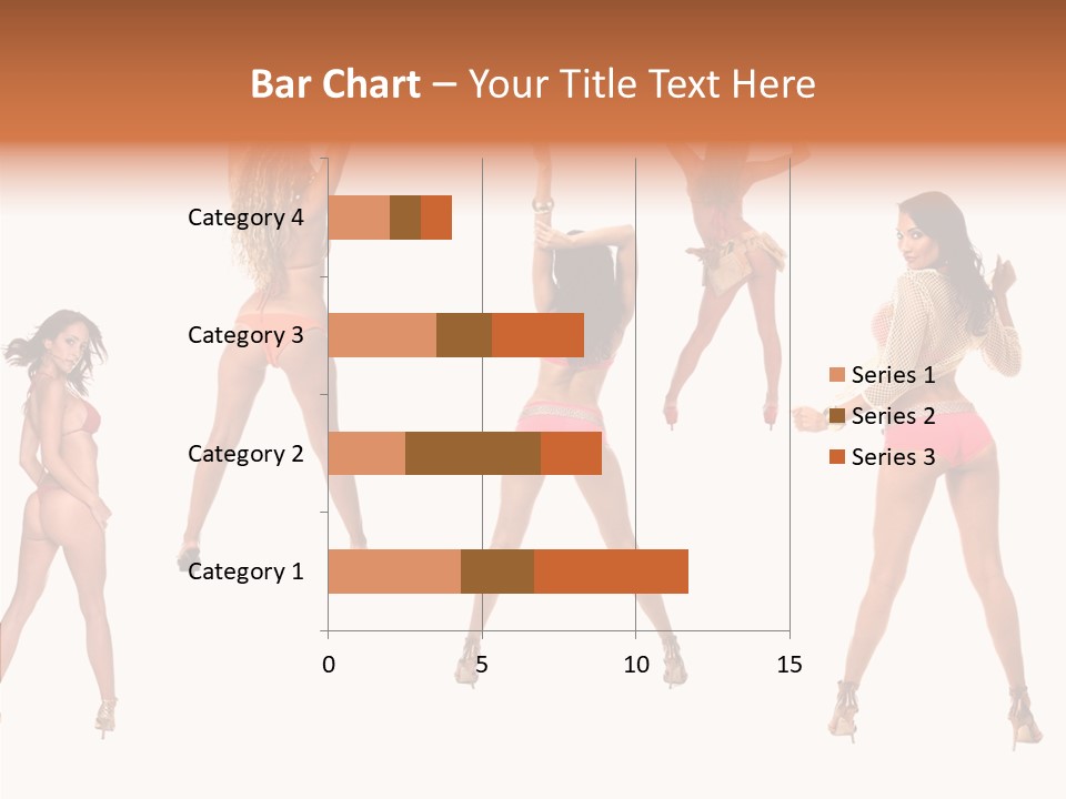 Isolated Ass Bikini PowerPoint Template