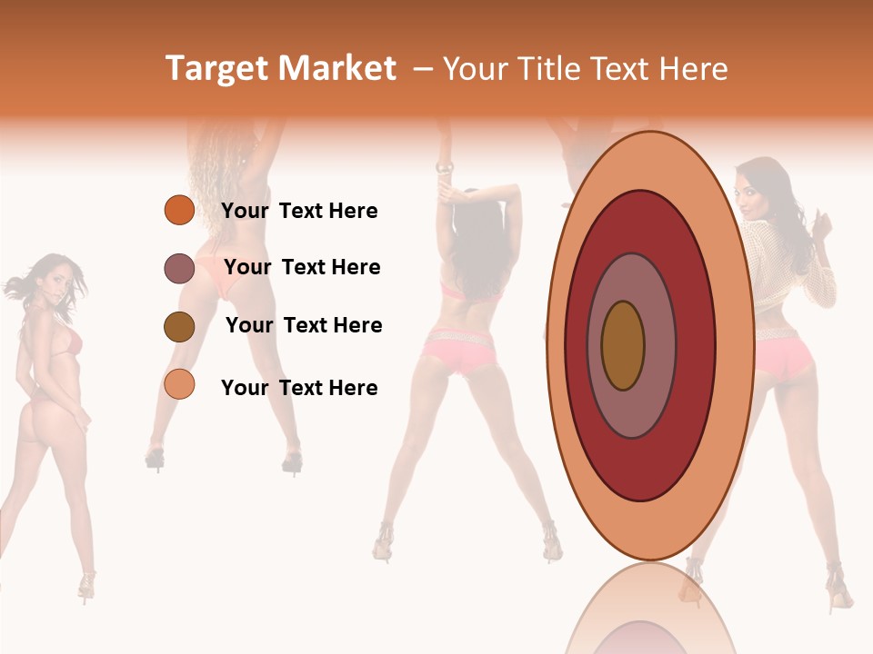 Isolated Ass Bikini PowerPoint Template