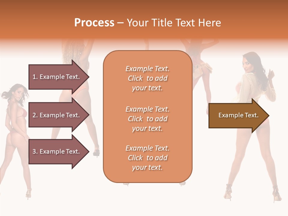 Isolated Ass Bikini PowerPoint Template