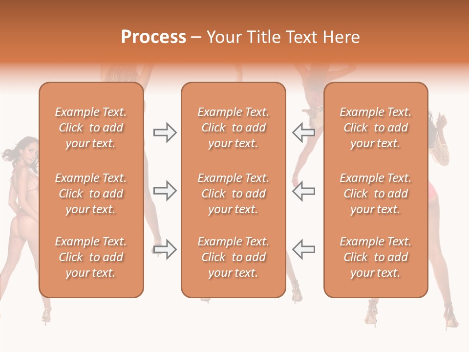 Isolated Ass Bikini PowerPoint Template