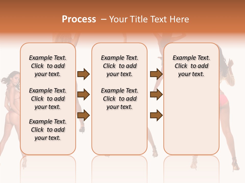 Isolated Ass Bikini PowerPoint Template