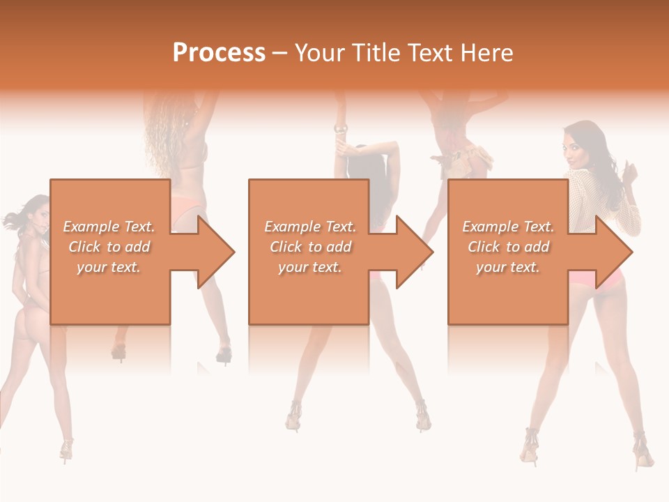 Isolated Ass Bikini PowerPoint Template
