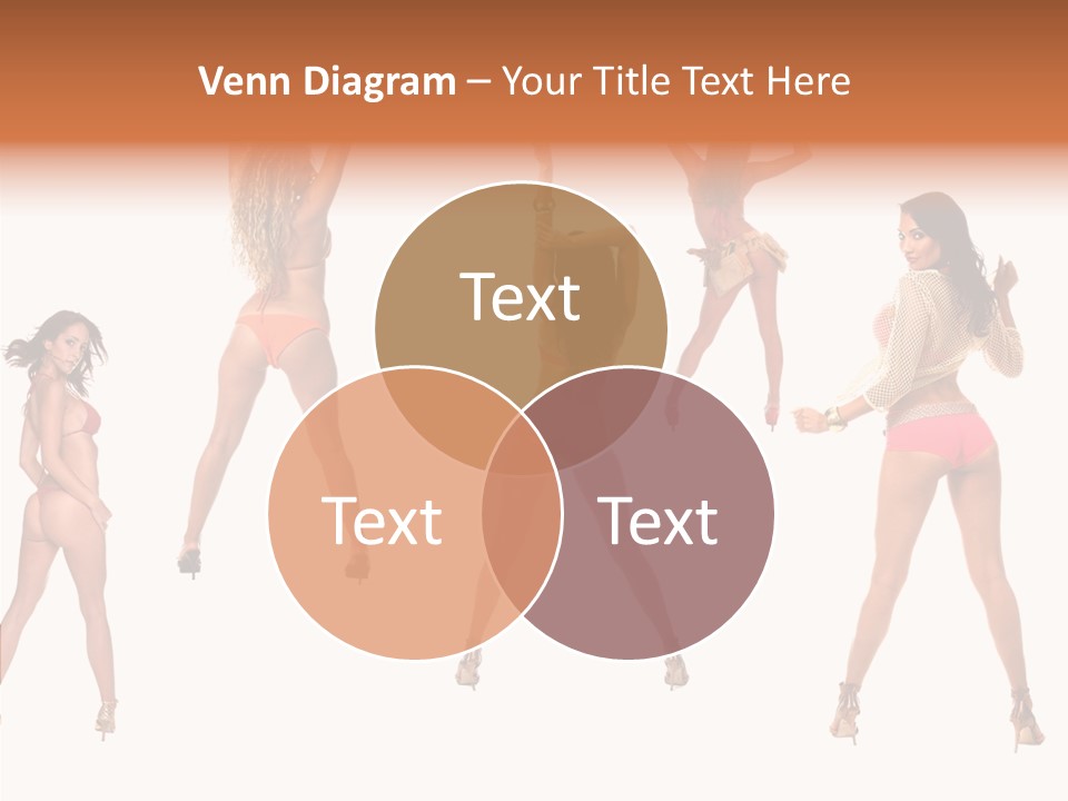 Isolated Ass Bikini PowerPoint Template