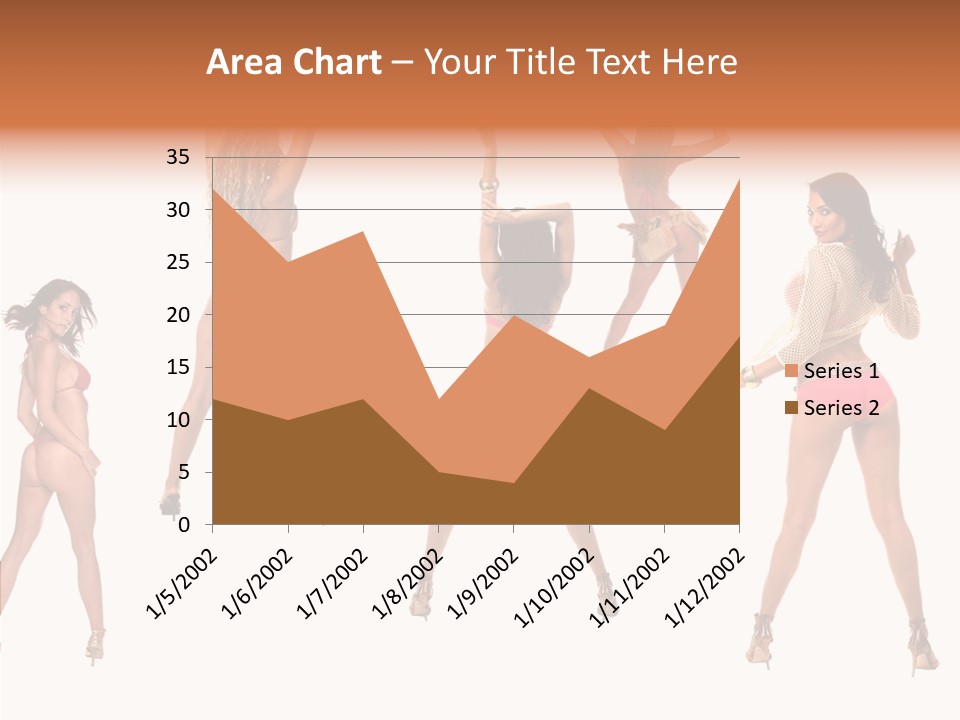 Isolated Ass Bikini PowerPoint Template
