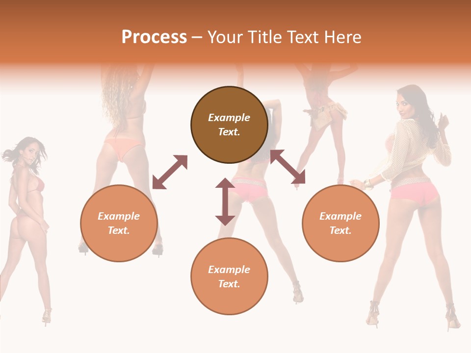 Isolated Ass Bikini PowerPoint Template