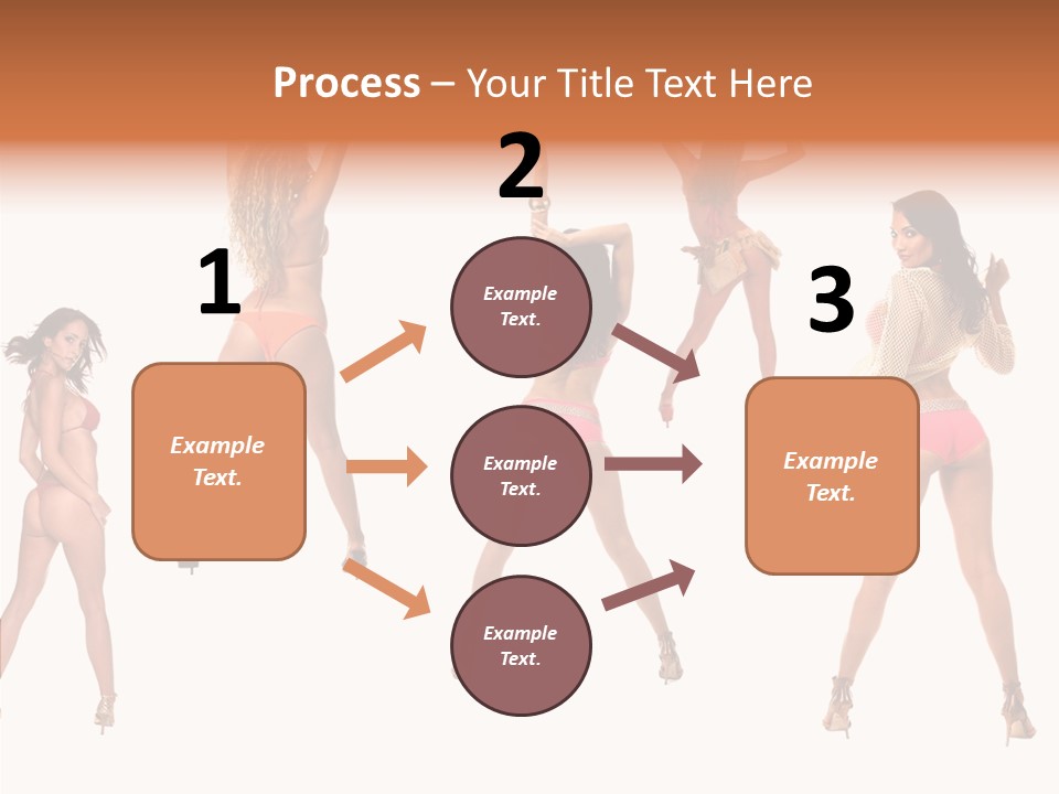 Isolated Ass Bikini PowerPoint Template