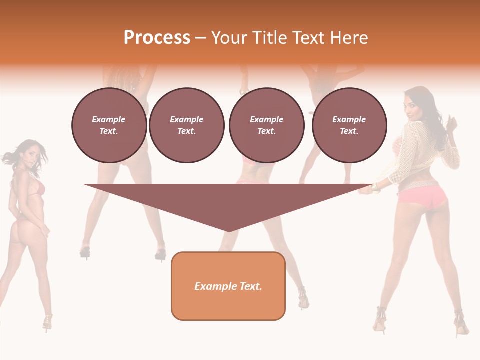 Isolated Ass Bikini PowerPoint Template