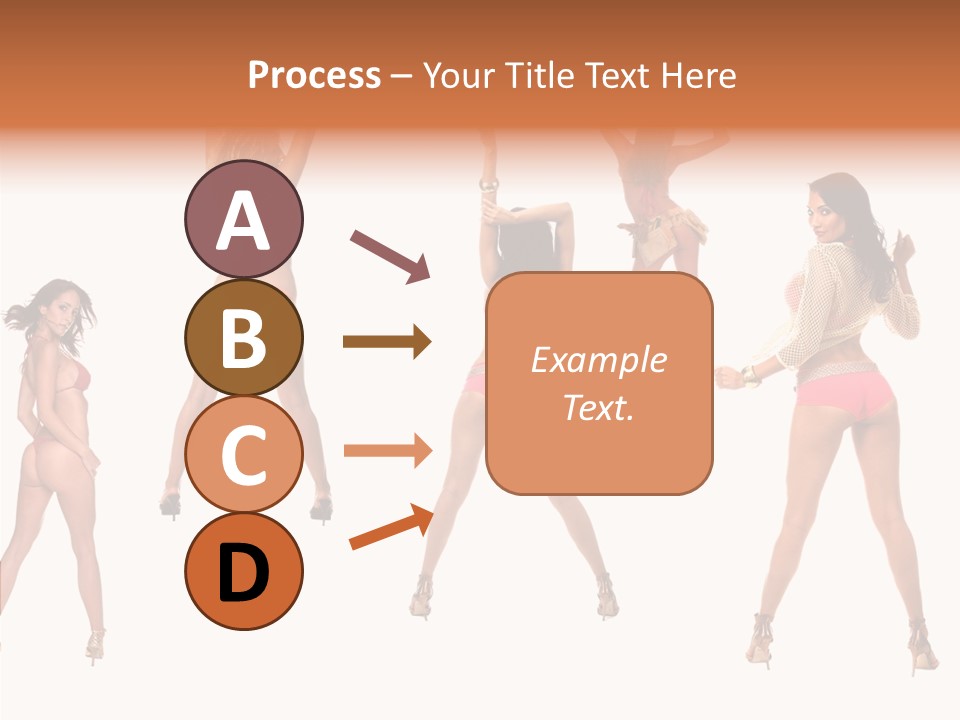 Isolated Ass Bikini PowerPoint Template