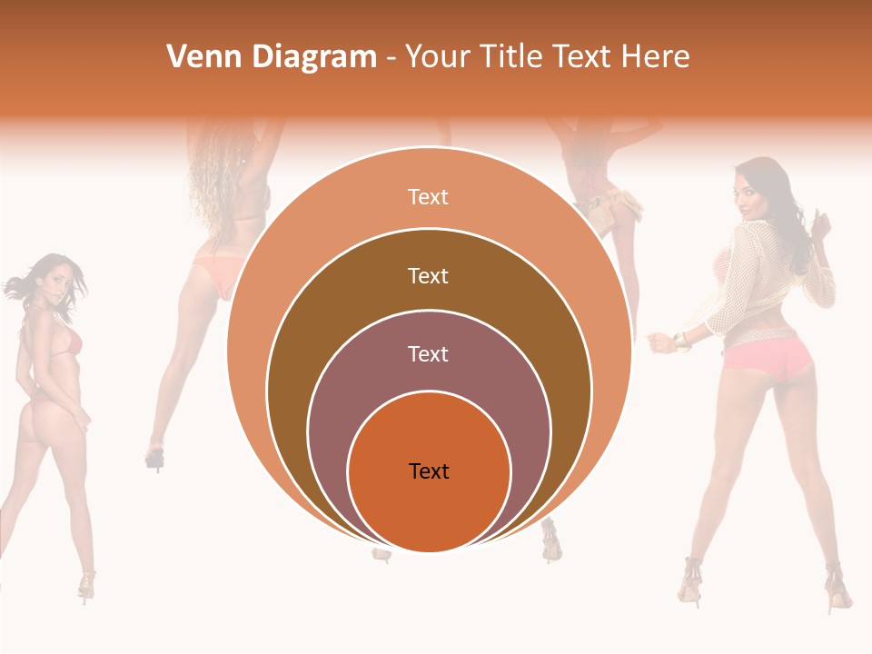 Isolated Ass Bikini PowerPoint Template
