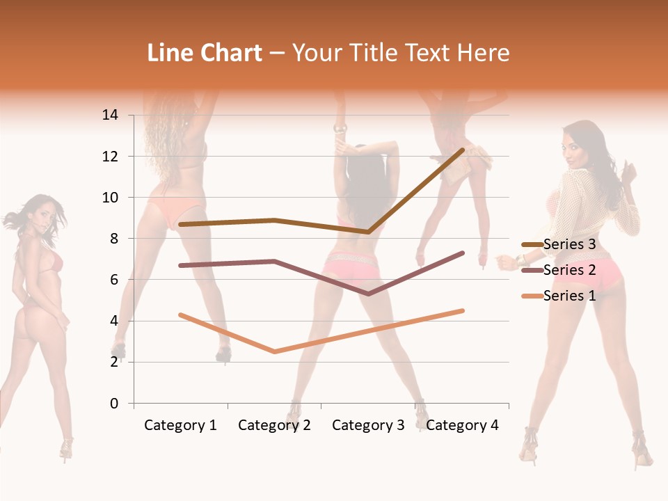 Isolated Ass Bikini PowerPoint Template