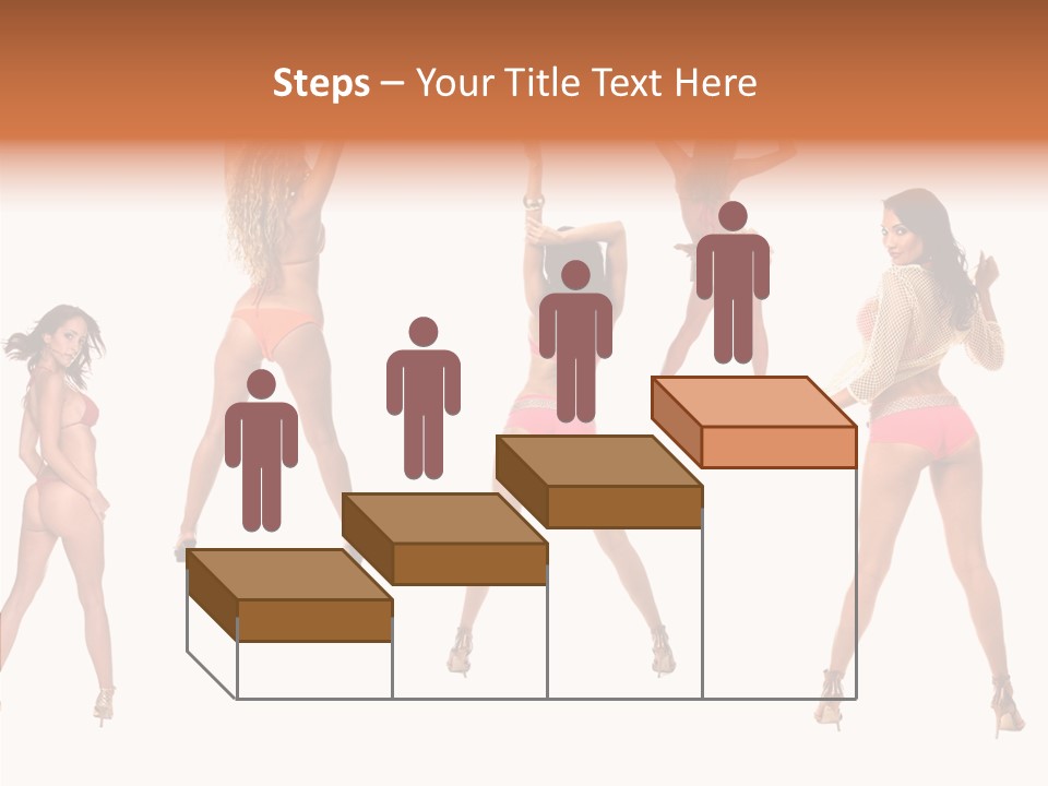 Isolated Ass Bikini PowerPoint Template