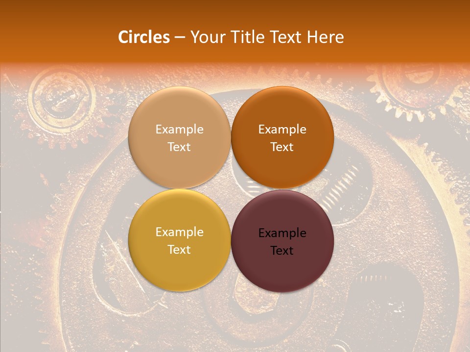 Design Circle Rusty PowerPoint Template