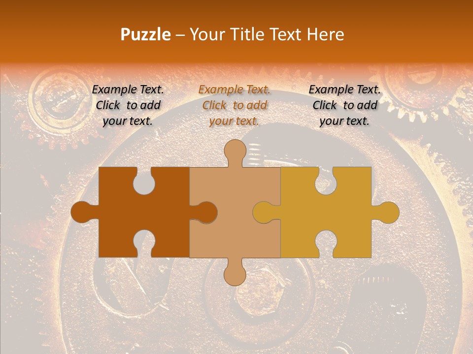 Design Circle Rusty PowerPoint Template