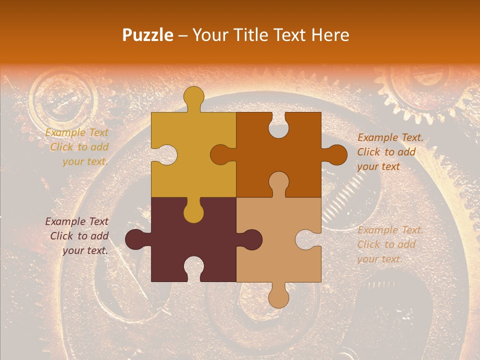 Design Circle Rusty PowerPoint Template