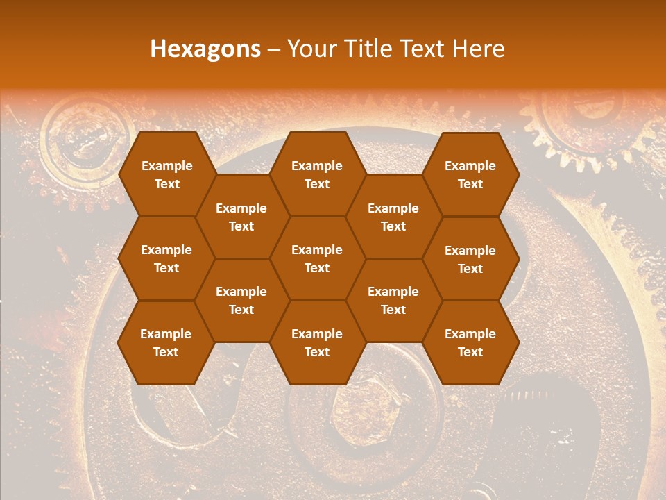 Design Circle Rusty PowerPoint Template