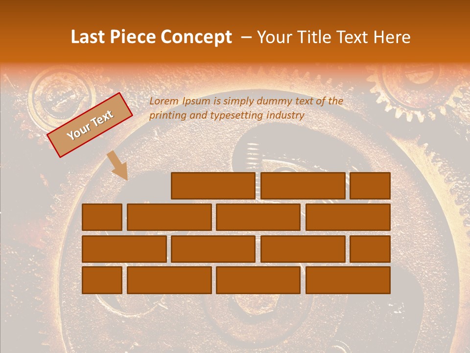 Design Circle Rusty PowerPoint Template