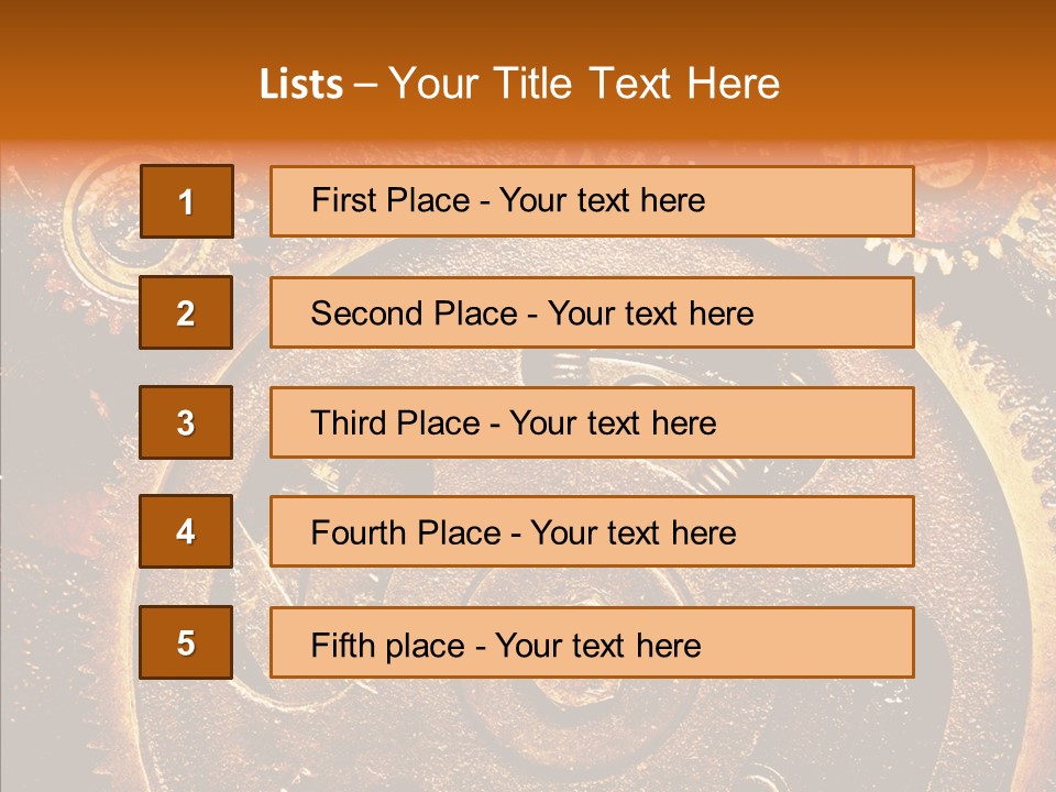 Design Circle Rusty PowerPoint Template