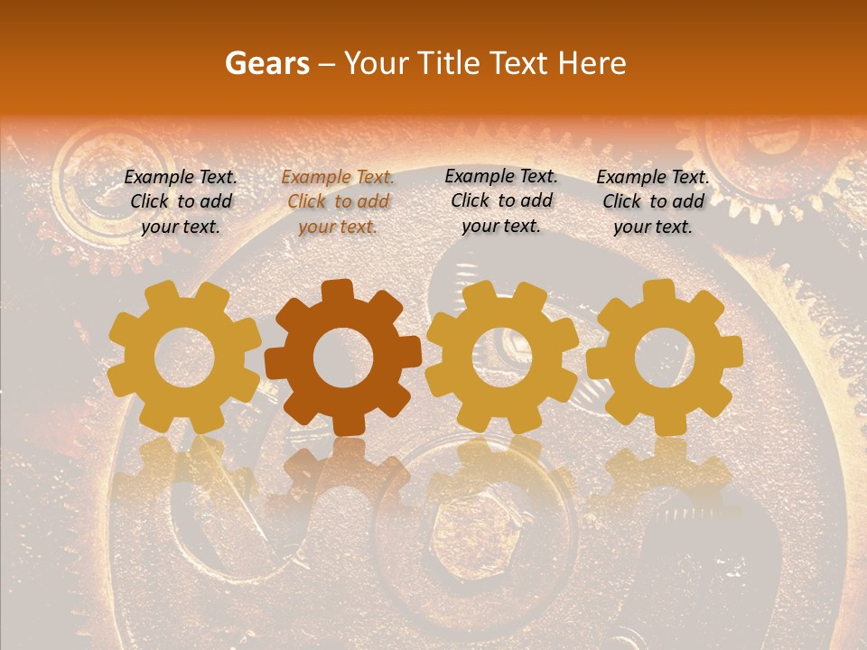 Design Circle Rusty PowerPoint Template