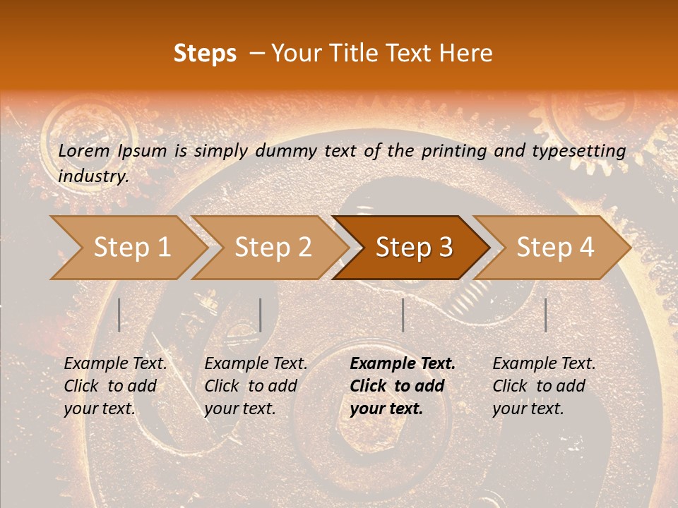 Design Circle Rusty PowerPoint Template
