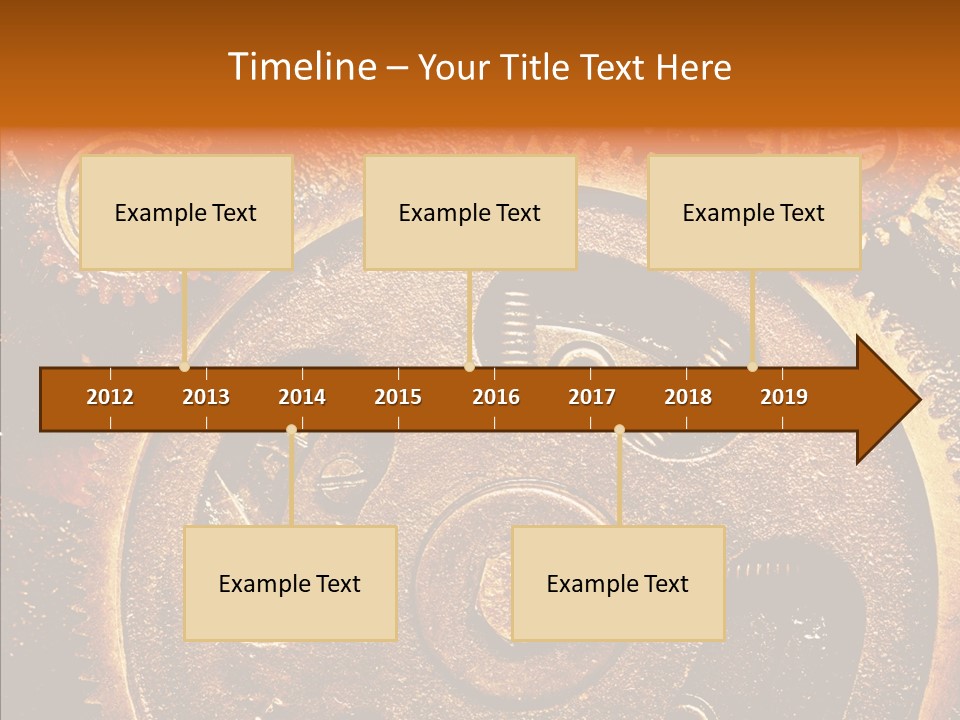 Design Circle Rusty PowerPoint Template