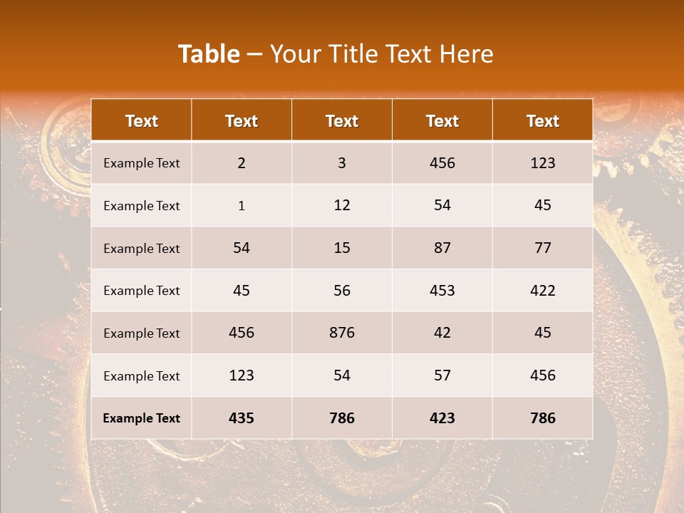 Design Circle Rusty PowerPoint Template