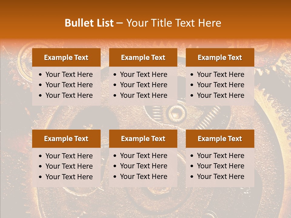 Design Circle Rusty PowerPoint Template