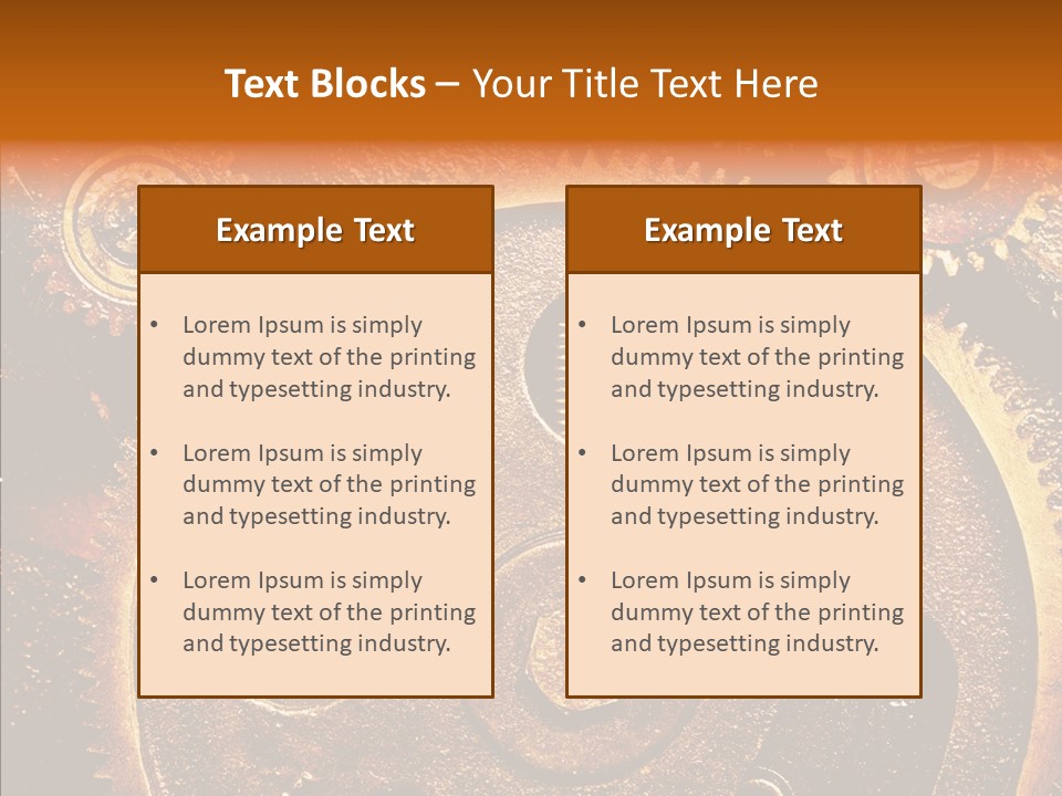 Design Circle Rusty PowerPoint Template