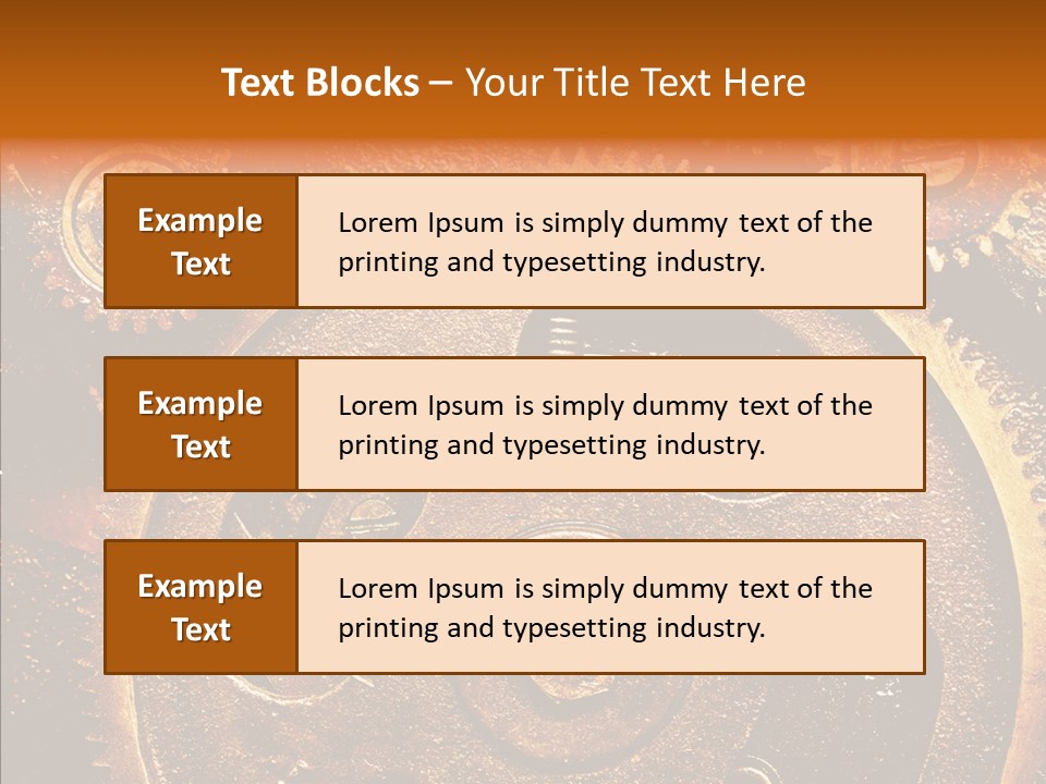 Design Circle Rusty PowerPoint Template