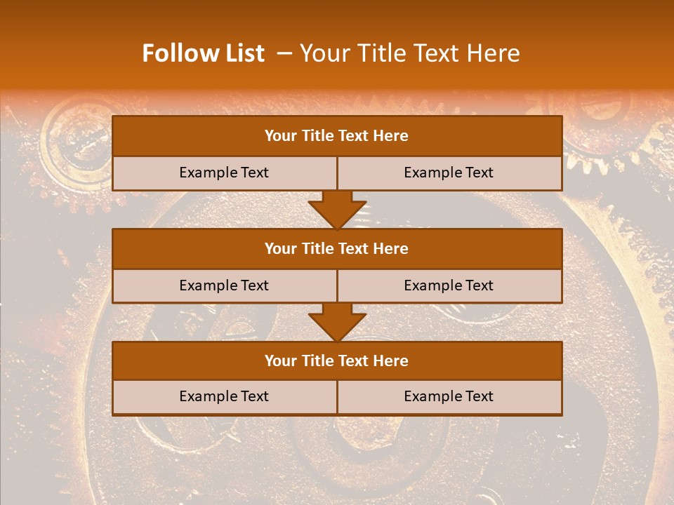 Design Circle Rusty PowerPoint Template