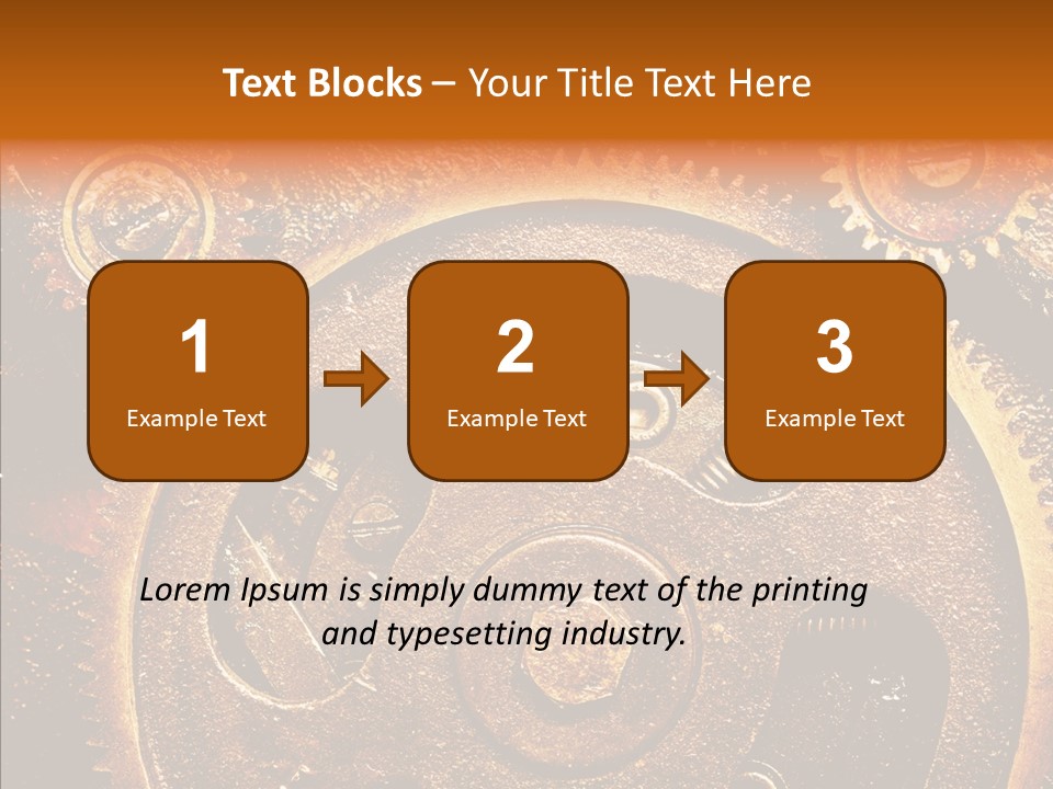 Design Circle Rusty PowerPoint Template