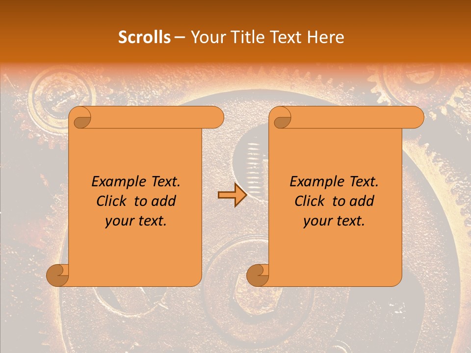 Design Circle Rusty PowerPoint Template