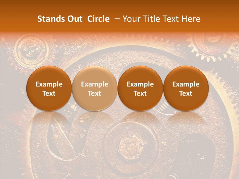 Design Circle Rusty PowerPoint Template