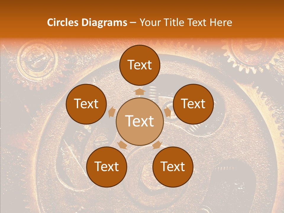 Design Circle Rusty PowerPoint Template