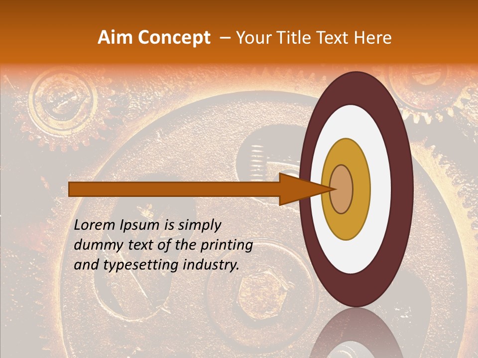 Design Circle Rusty PowerPoint Template
